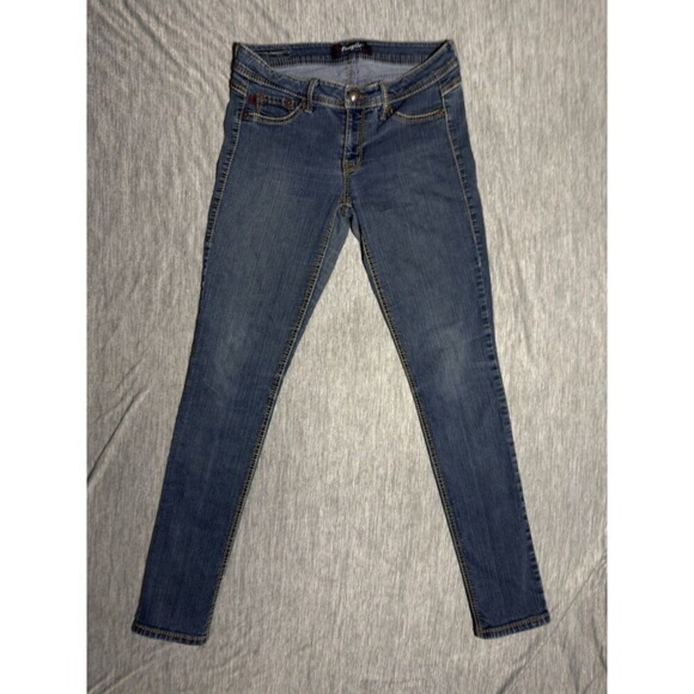 Fragile Slim Straight Juniors size 11 Dark Wash Blue Denim jeans GUC